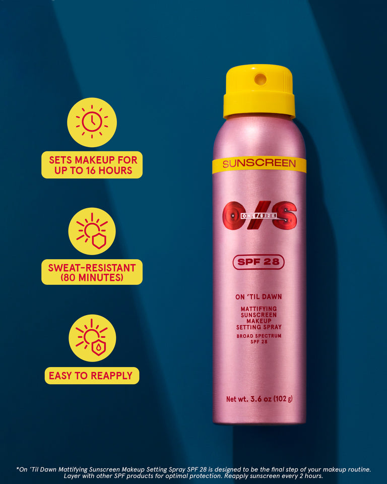 On ’Til Dawn Mattifying Sunscreen Makeup Setting Spray SPF 28 Full
