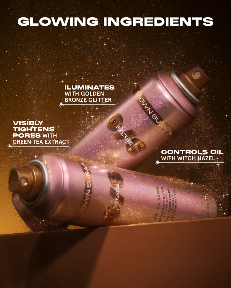 Translation missing: en.On ‘Til Dawn Waterproof Glitter Setting Spray In Brown Sugar