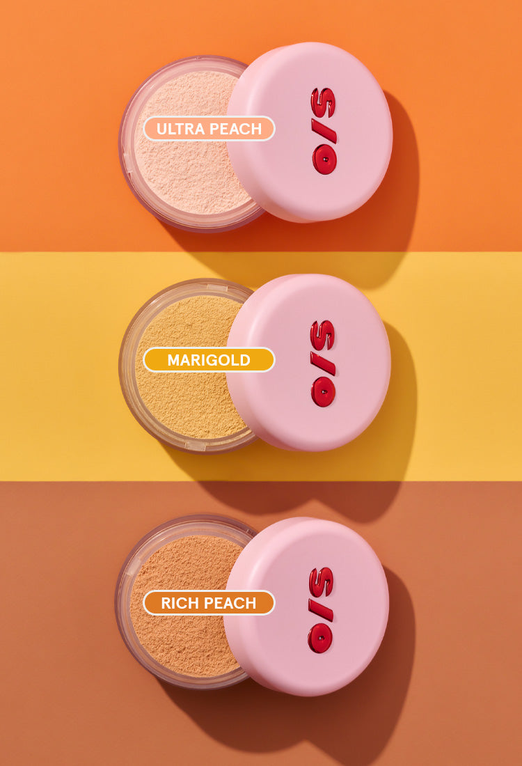 New! Ultimate Blurring Setting Powder Peach Shades