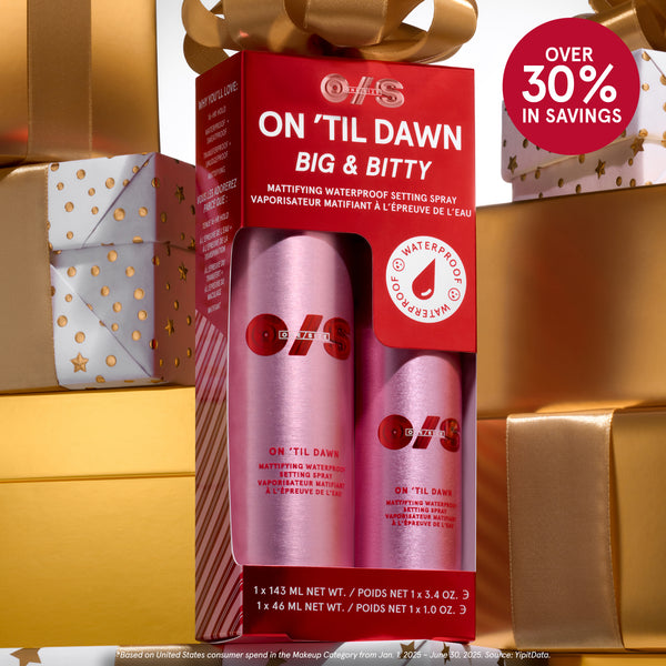LIMITED STOCK! HOLIDAY POWER DUOS. Most loved + cute AF. Featuring the #1 makeup product in the United States.* *Based on United States consumer spend in the Makeup Category from Jan. 1, 2025 – June 30, 2025. Source: YipitData. 