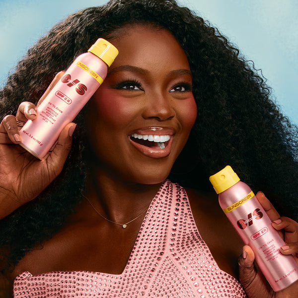 SET + PROTECT ALL SUMMER. No white cast. No shiny finish. Just flawless glam, plus protection.