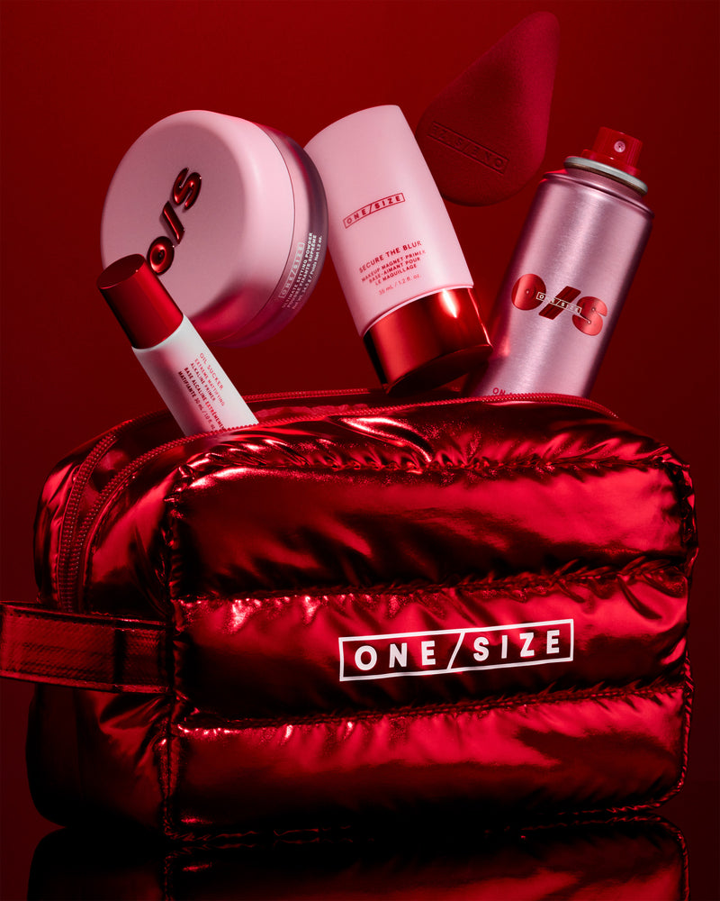 Translation missing: en.Chrome Cloud Makeup Bag in ONE/SIZE Red