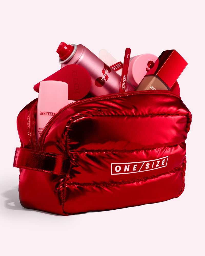Translation missing: en.Chrome Cloud Makeup Bag in ONE/SIZE Red