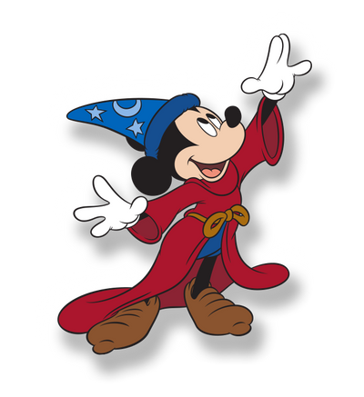 Image of Mickey in Fantasia robes