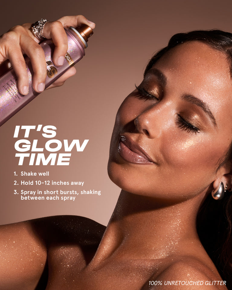 On ‘Til Dawn Waterproof Glitter Setting Spray In Brown Sugar