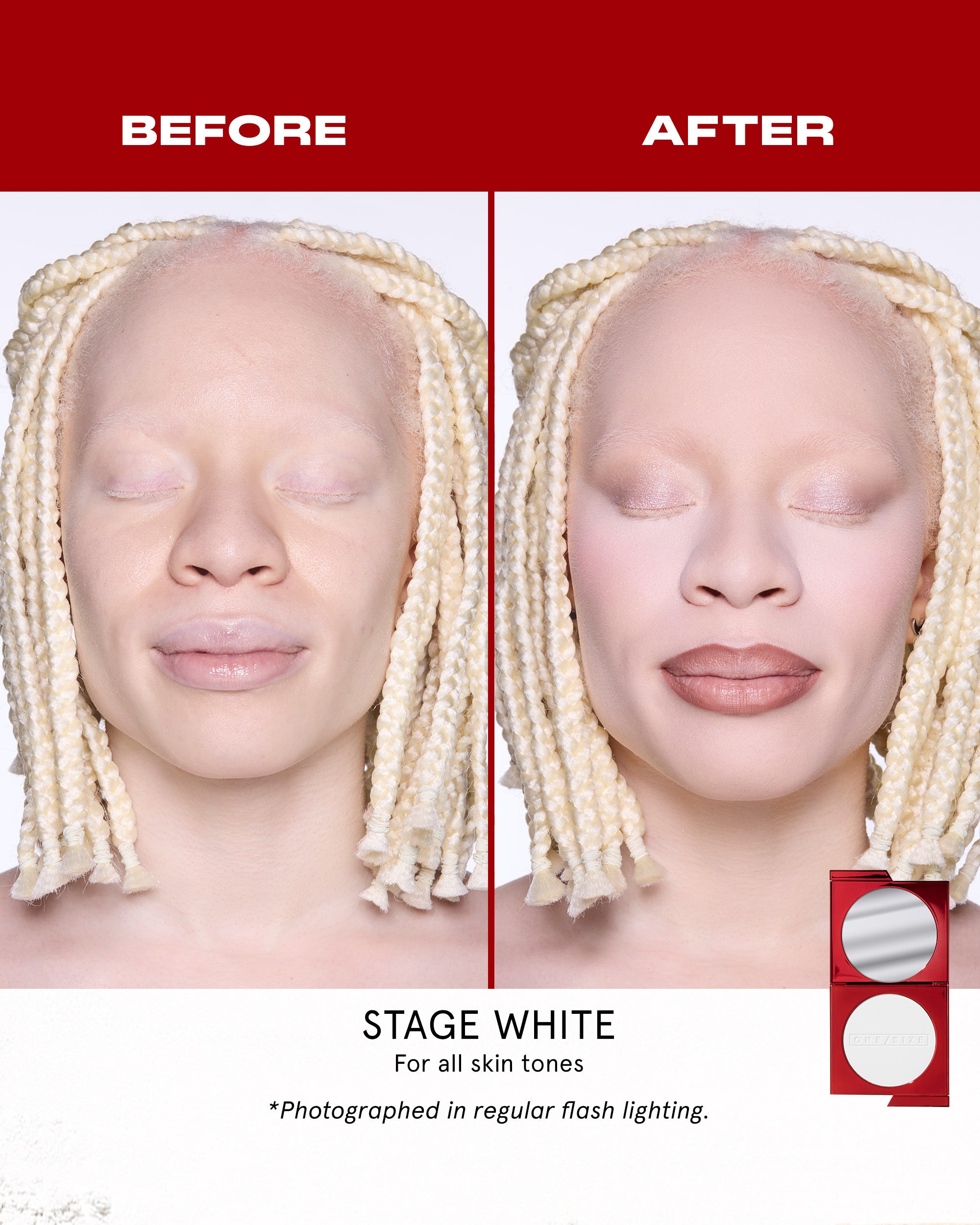 Turn Up The Base Powder Foundation - Stage White | ONE/SIZE by