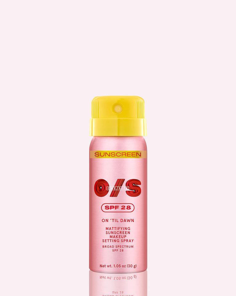 On ’Til Dawn Mattifying Sunscreen Makeup Setting Spray SPF 28 Travel-Sized